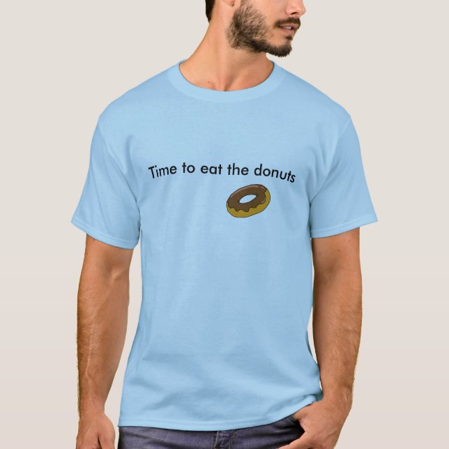 Tajma för att äta donutsna tee (Framsida)