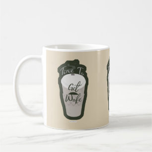 Tajma för att få vaknade med kaffe kaffemugg