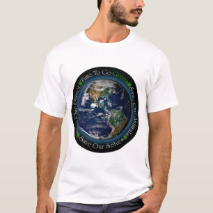 Tajma för att gå den gröna T-tröja Tee Shirt