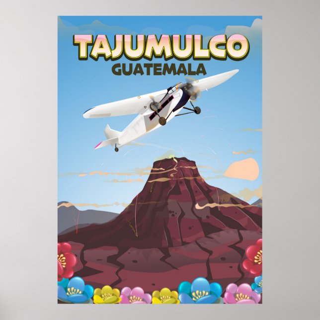 Tajumulco Guatemala Poster (Framsidan)