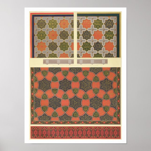 Tak dekoration från Beyt El-Tchel-huset Poster (Framsidan)