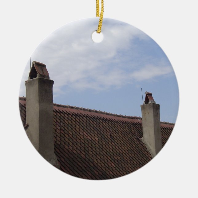 Tak fodrar julgransprydnad keramik (Framsidan)