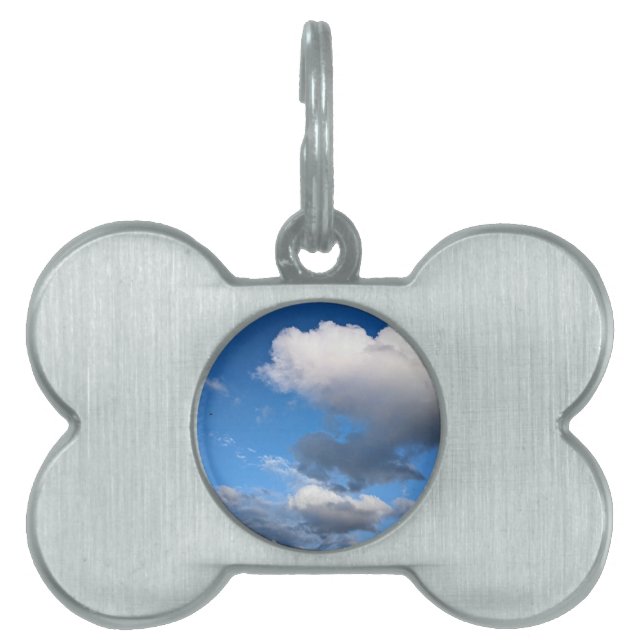 Tak för gråmoln ID-bricka husdjur (Framsidan)