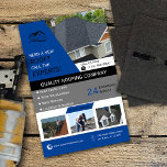 Tak, företagsblå flygblad<br><div class="desc">Designad för takföretaget ägare,  chef eller anställd. Anpassadet är 100 % för all text och alla foton. Den här produkten är ett underbart sätt att marknadsföra ditt företag och generera försäljning. Efter 1 Bizoption (reserverade höger).</div>