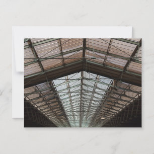 Tak i Gare du Nord Tåg Station, Paris Vykort