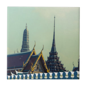 Tak i Grand Palace i Bangkok Thailand Kakelplatta