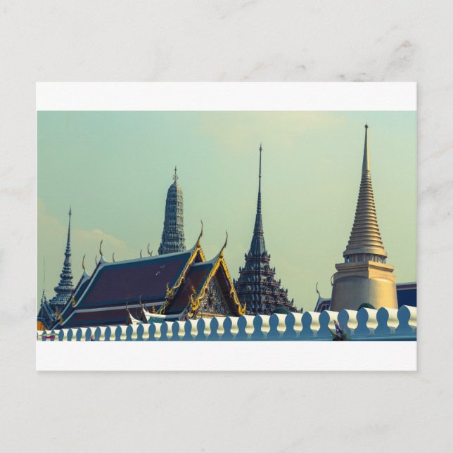 Tak i Grand Palace i Bangkok Thailand Vykort (Framsida)