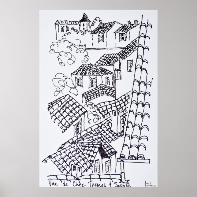 Tak i Marseille, Frankrike Poster (Framsidan)