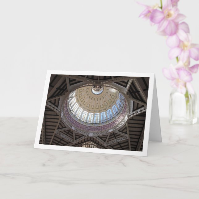 Tak i Mercado Central, Valencia, Spanien Kort (Orkide)