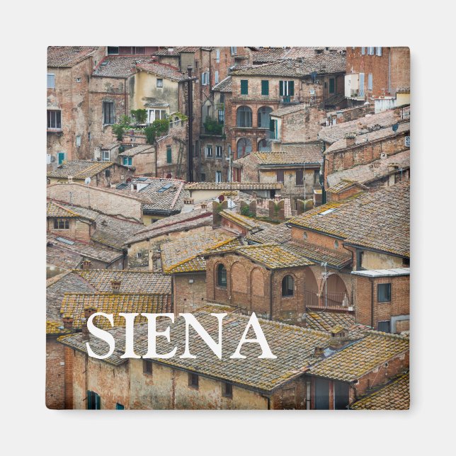Tak i Siena-textfotomagnet Magnet (Framsidan)