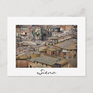 Tak i Siena white gräns vykort