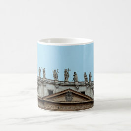 Tak i St Peter's Basilicain Rom, Italien Kaffemugg