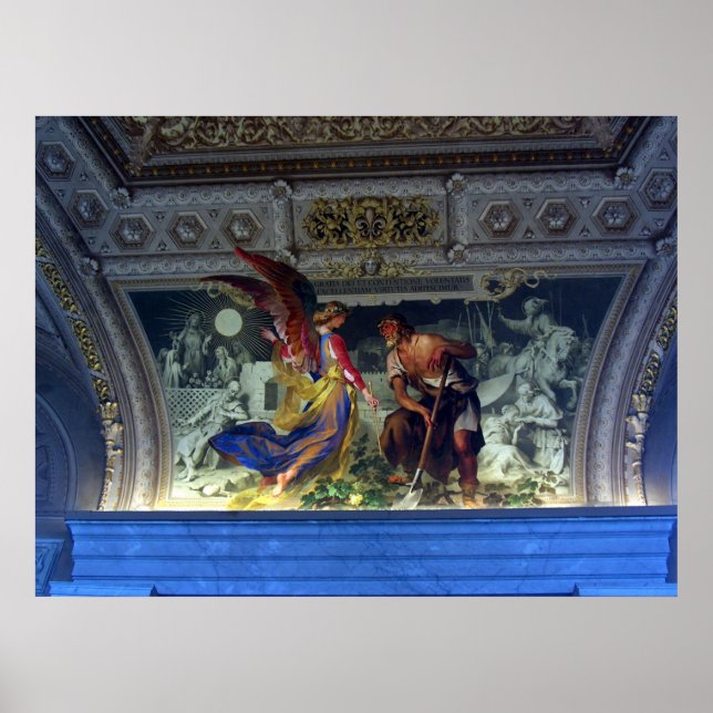 Tak i Vatikanmuseet i Rom Skriv ut Poster (Framsidan)