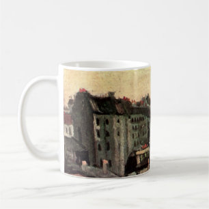 Tak och baksidor av hus av Vincent van Gogh Kaffemugg
