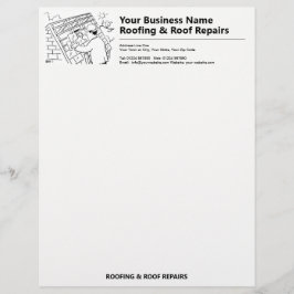 Tak & Tak Reparation Business Letterhead Brevhuvud