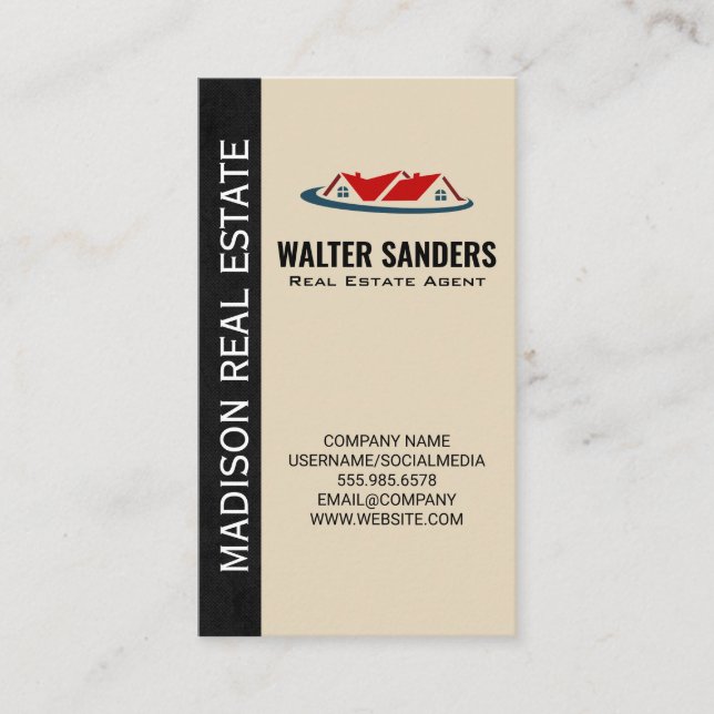 Tak Toppar | Real Gods Egendom Visitkort (Framsida)