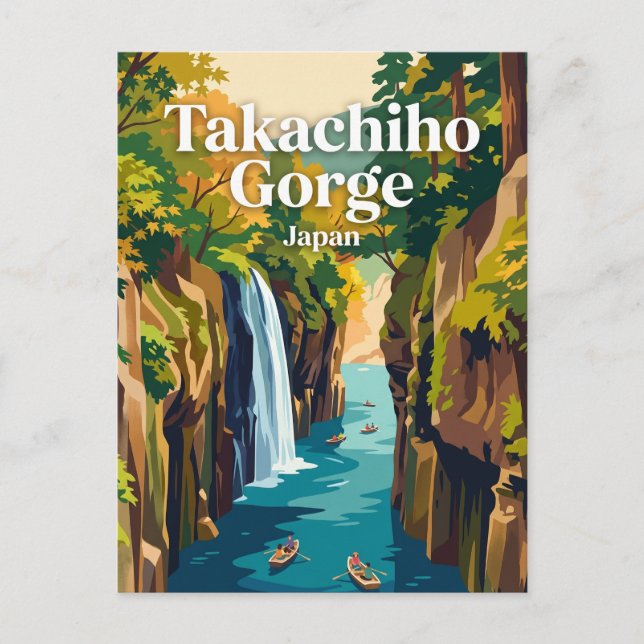 Takachiho-ravinen Japan Vykort (Framsida)