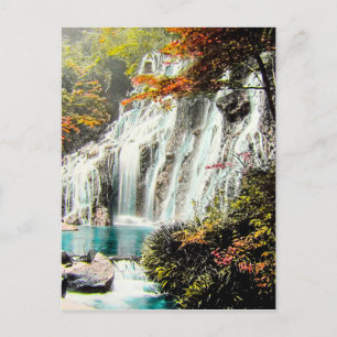 TAKAGI Glass Magic Lantern AMADARE WATERFALL Vykort