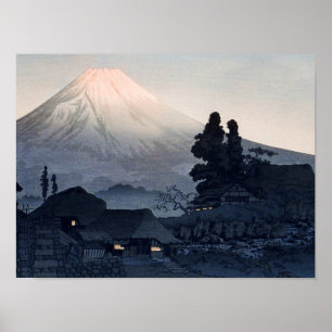 Takahashi - Mount Fuji från Mizukubo Poster