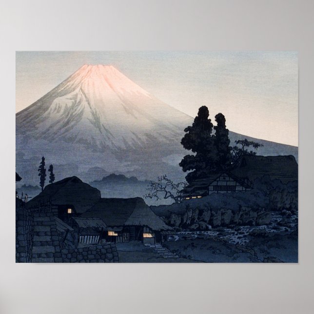 Takahashi - Mount Fuji från Mizukubo Poster (Framsidan)