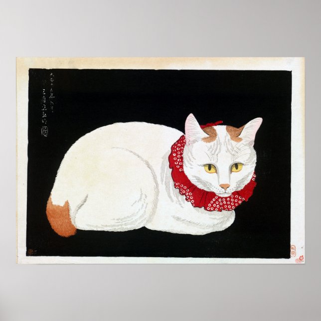 Takahashi Shōtei White Cat Poster (Framsidan)