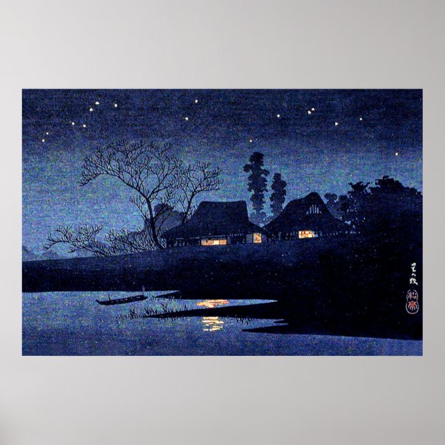 Takahashi - Starry Night, berömd-tavla Poster (Framsidan)