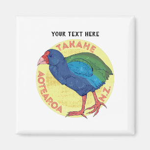 Takahe Aotearoa Nya Zeeland Magnet