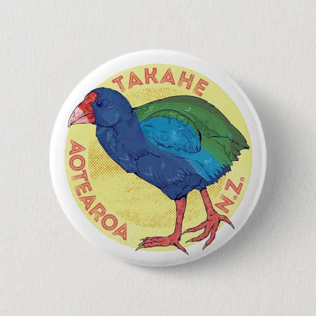 Takahe NZ bird Knapp (Framsida)