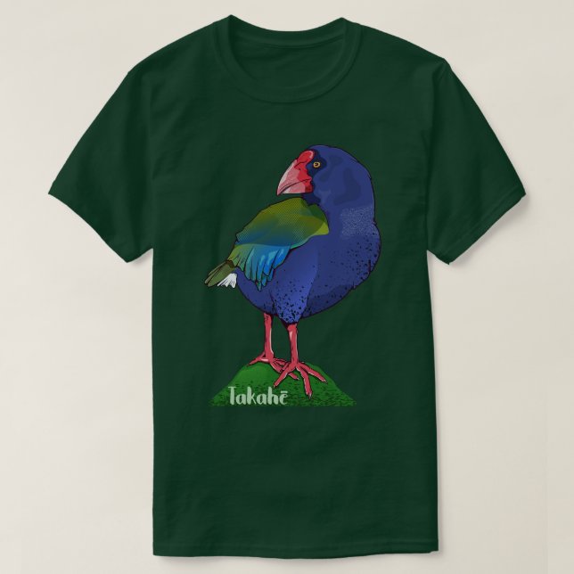 Takahe NZ Bird T Shirt (Design framsida)