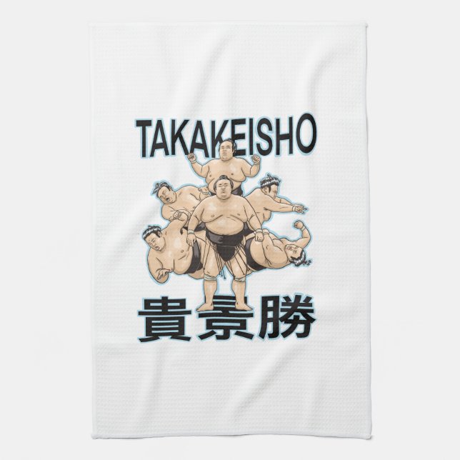 Takakeisho sumo basho towel kökshandduk (Vertikal)