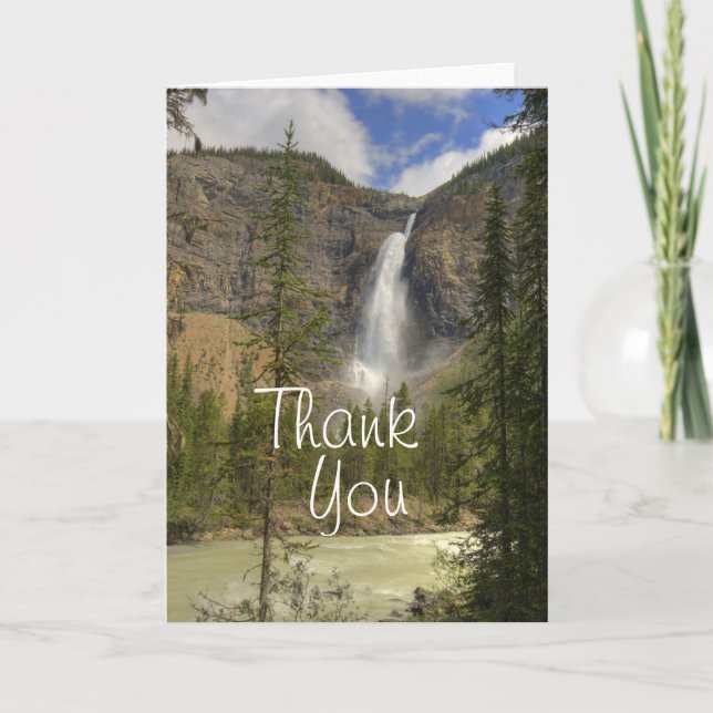 Takakkaw Falls Tack Kort (Framsida)