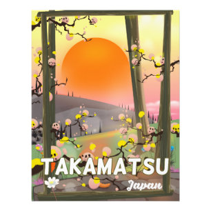 Takamatsu japan-reseaffisch fototryck