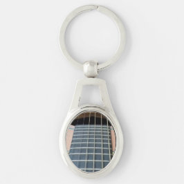 Takamin Fretboard Ovalt Silverfärgad Nyckelring