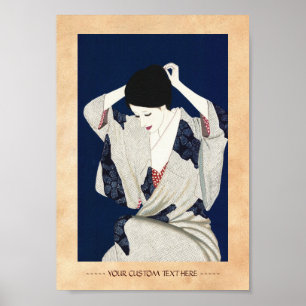 Takasawa Keiichi Hair Classic japanese dam Poster