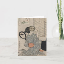 Takashima Ohisa-målarutamaro Blank Note Card Kort