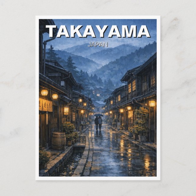 Takayama Japan Resa Vykort (Framsida)