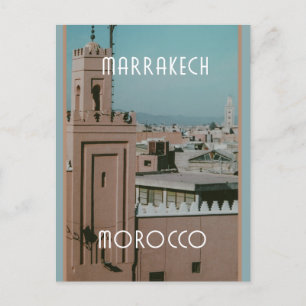 Takbutiker i Marrakech, Marocko Vykort