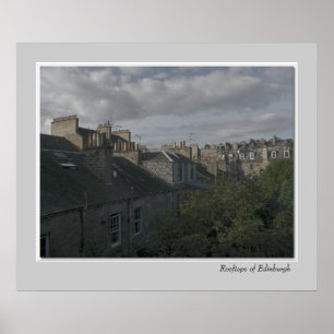 Takbutiker vid Edinburgh Poster