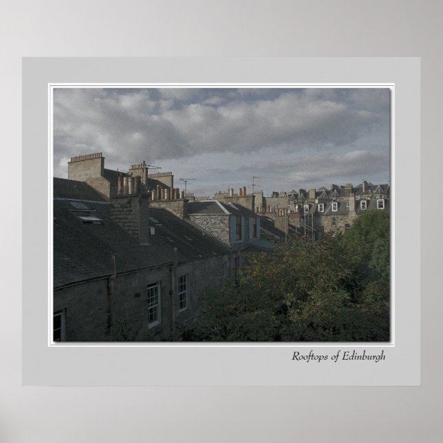Takbutiker vid Edinburgh Poster (Framsidan)