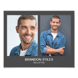 Take 2 Acting Headshot 8x10 Double Photo Print Fototryck