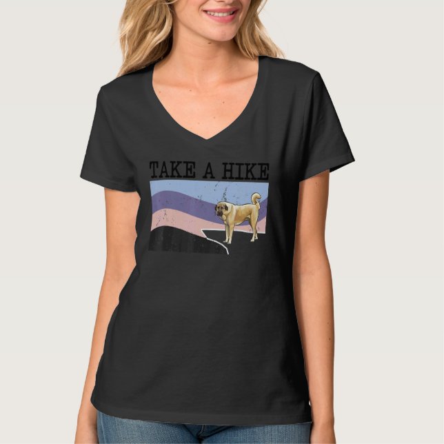 Take A Hike Anatolian Shepherd Dog  Graphic Hiking T Shirt (Framsida)