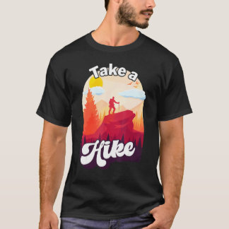 Take a Hike Wildness Campfire Outdoor Survival Bus T Shirt