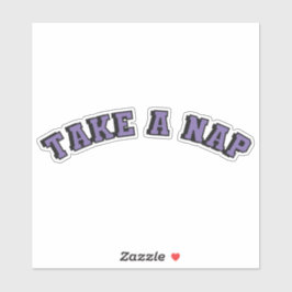 Take a nap purple text  klistermärken