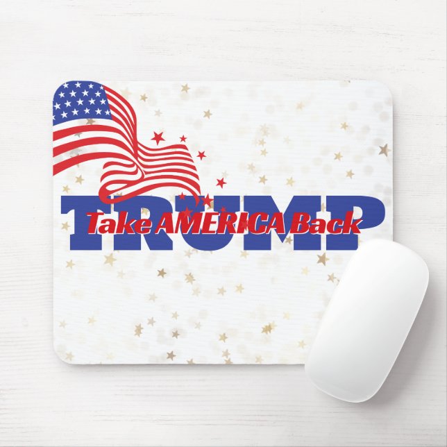 TAKE AMERICA BAKK Trump Slogan Musmatta (Med mus)