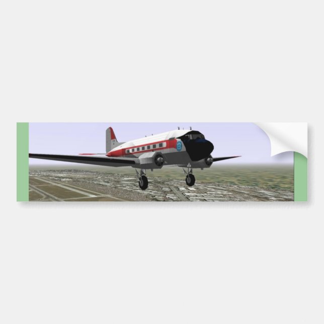 Take-Av DC-3 Bildekal (Framsidan)