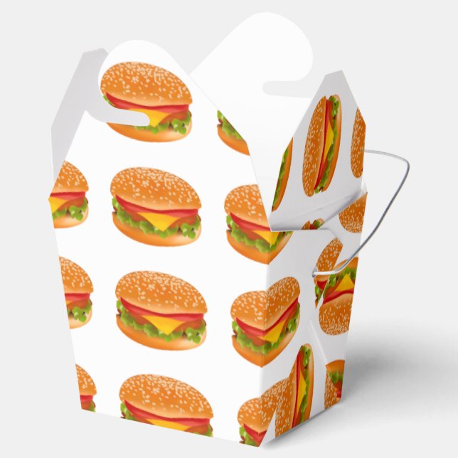 Take-away hamburgare presentaskar (Öppnad)