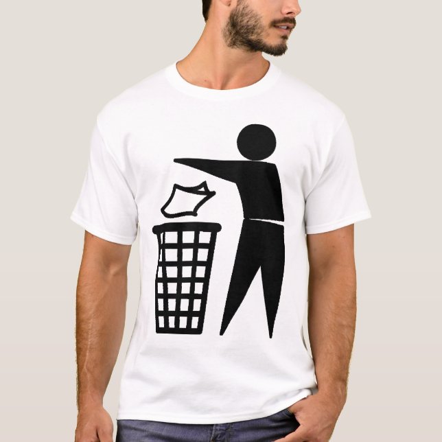 Take care of garbage tee (Framsida)