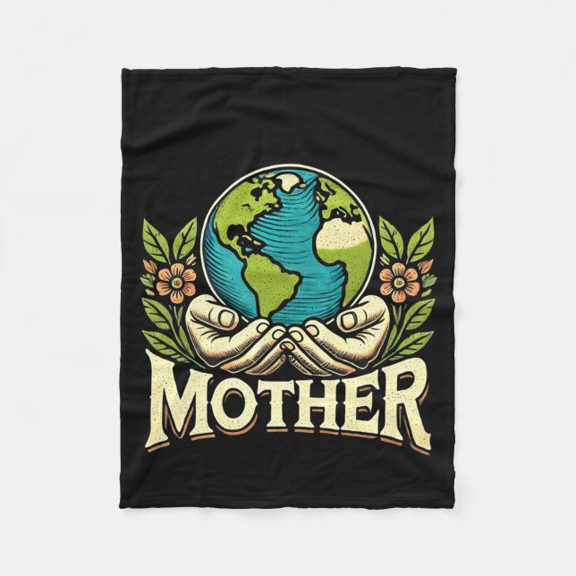 Take Care Of Your Mother Earth Day T Shirt  Fleecefilt (Framsidan)