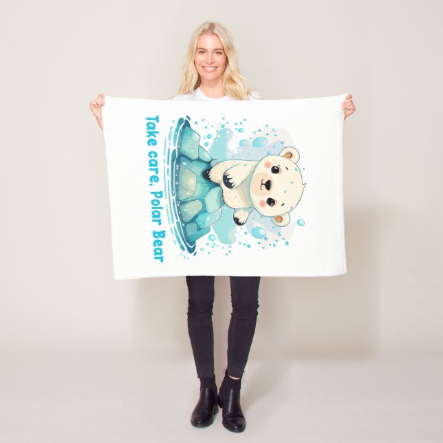 Take care, Polar Bear Fleecefilt (På plats)
