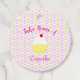 Take Home A Cupcake Baking Birthday Gåvor Etiketter